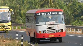 KSRTC, NWKRTC and NEKRTC Govt buses cruising on a long curve in Karnataka!