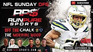 DRAFTKINGS WEEK 3 NFL DFS PICKS - RUNPURE SUNDAY MORNING