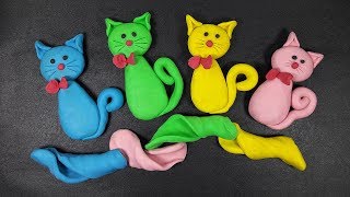 Polymer Clay Cat | How To Make Cat Clay Making Toy For Kids | Polymer clay tutorial