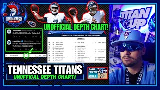 Tennessee Titans DEPTH CHART | Titans MALIK WILLIS vs WILL LEVIS | Derrick Henry + Tyjae Spears