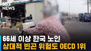 한국, 66세 이상 노인 상대적 빈곤 위험도 OECD 중 1위 / SBS