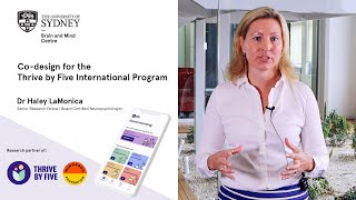 Thrive by Five International Program - Co-design process