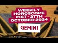 Gemini Horoscope -  Weekly Astrology 21st to 27th October 2024 #weeklyastrology astrology #shorts