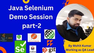 Java Selenium Demo Session part-2