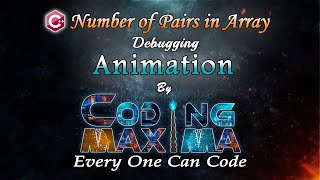 Cpp Number Of Pairs in Array | Cpp programming | 1080P HD | Coding Maxima | coding animations
