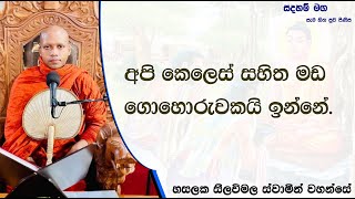 අපි කෙලෙස් සහිත මඩ ගොහොරුවකයි ඉන්නේ.1217Ven Hasalaka Seelawimala Thero