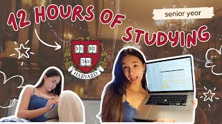 study with me for 12 hours at Harvard....📚🫠