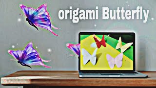 How to make Origami paper butterflies | Easy origami butterfly | DIY crafts ll easy craft