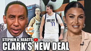 Stephen A. on Caitlin Clark's Wilson deal & Dallas teams | First Take YT Exclusive