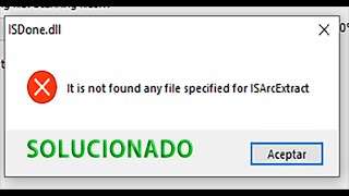 Error al extraer juego | Windows 10/11 | ISDone.dll it is not found any file for isarcextract ✅