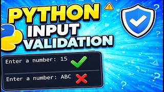 Python Input Validation | Range, Type, Length & Presence Check | Python & GCSE Computer Science