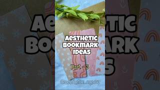Cute and Aesthetic Bookmark Ideas Pt-3 💕  #aesthetic #bookmark #bookmarks #bookmarktutorial #diy