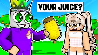 I Sell My JUICE in Roblox Fruit Juice Tycoon Refreshed