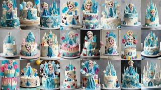 Frozen Movie Elsa Virthday Cakes/Frozen Elsa Cake Designs/Cartoon Cake/Birthday Cake for Girls 2024