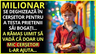 UN MILIONAR S-A DEGHIZAT ÎN CERȘETOR PENTRU A-ȘI TESTA PRIETENII, PÂNĂ CÂND UN MIC CERȘETOR...