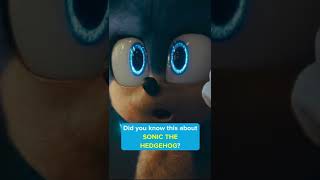 Did you know this about SONIC THE HEDGEHOG