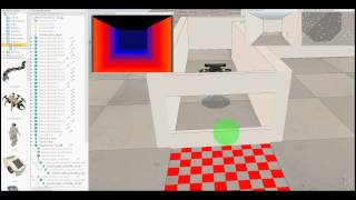 V-REP/ROS Quadcopter controlled with joypad - Video 2