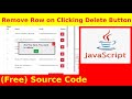 Ep79 - Remove row from table using checkbox - JavaScript Source Code
