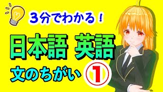 基本英語001 ⭐️日本語と英語の違い ☆中学生必見！英文法の基礎　雅English lessons  by Japanese VTuber