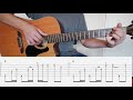 Sunflower (Post Malone & Swae Lee) fingerstyle guitar tutorial with tabs