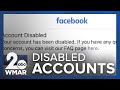 Facebook and Instagram unresponsive to user after accounts are disabled