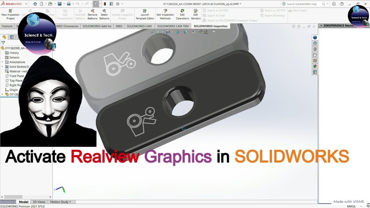 Activate Real View Graphics In SOLIDWORKS || Step By Step Procedure ...