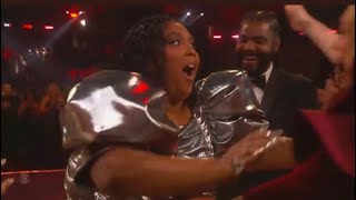 EMOTIONAL! Lizzo’s ‘About Damn Time’ Wins Record Of The Year at 2023 Grammys