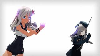 【MMD艦これ】ゆーちゃんとろーちゃんにGLIDEを踊ってもらったよ