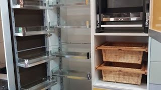 pantry units installation । sleek hardawer adwance tecnology। kitchan fittings । tuff smart pantry