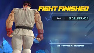 KOFAS - Guild Boss Challenge - Colossal - ~3b with A3 Ryu / A4 Akuma / A4 Bison