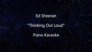 Ed Sheeran - Thinking Out Loud - (higher +3) Piano Karaoke