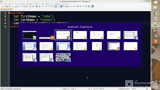 Javascript - variables with string values