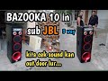 Bazooka JBL 10in 1024 Bass Horor Audio Rumahan 3way system