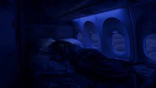 Private Jet Nighttime Experience | Airplane White Noise for Sleeping
