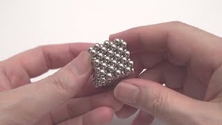 立方体をマグネットボールでつくる (六面体) | Magnet Balls and Sticks