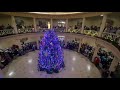 annual christmas tree lighting in the marywood university rotunda