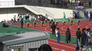 2014年3月8日東大阪　100m　上野　村井