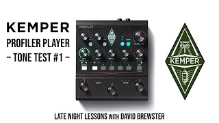 Kemper Profiler Player - TONE TEST #1