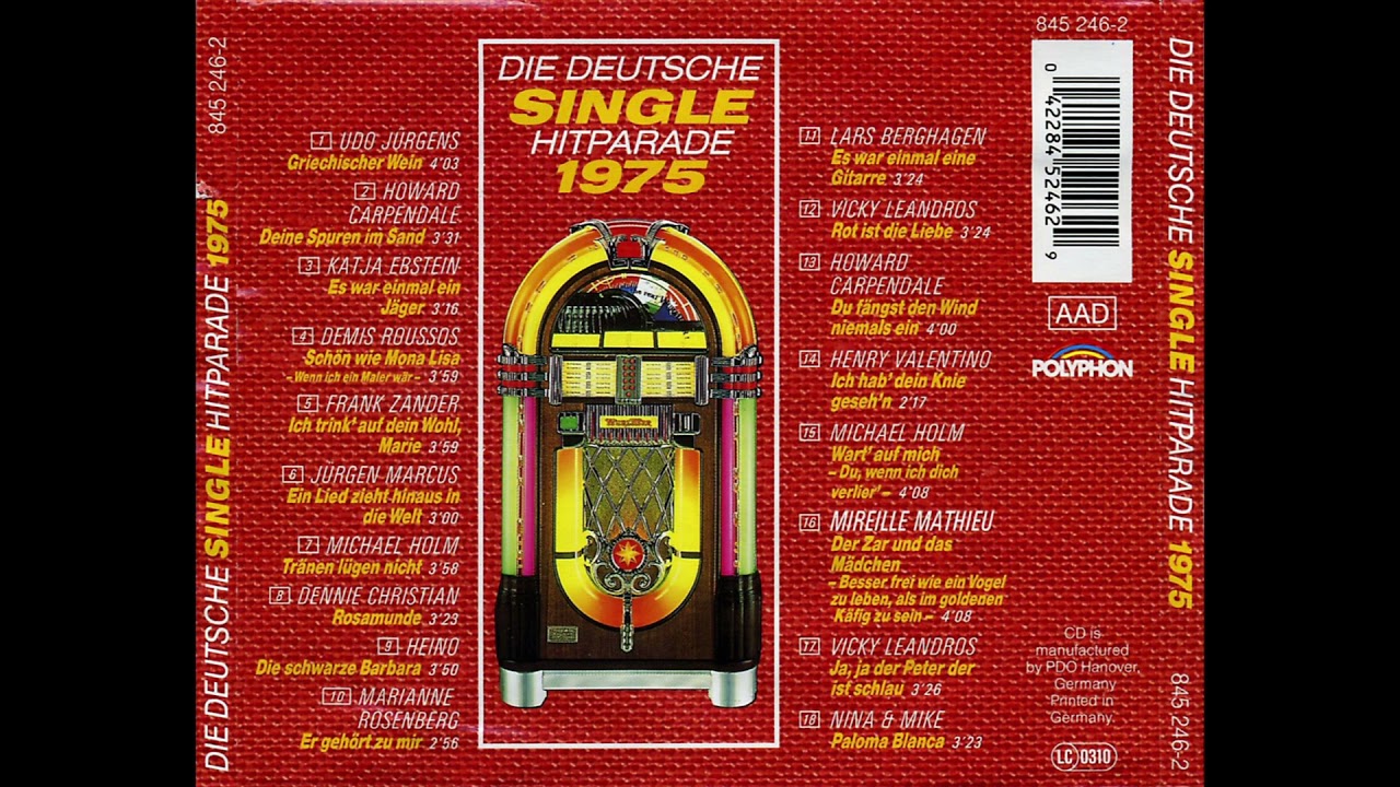 Die Deutsche Single Hitparade 1975 - YouTube