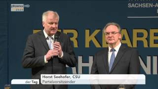 Statement Seehofer bei Wahlkampfauftritt in Sachsen-Anhalt nach Treffen mit Merkel am 02.03.2016