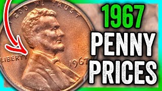 1967 PENNY COIN VALUES - ERROR PENNIES WORTH MONEY