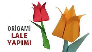 Kağıttan Lale Yapımı, Kolay Origami Lale Nasıl Yapılır?