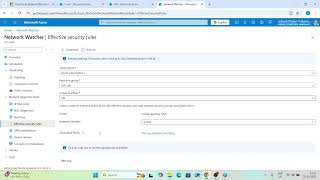 Effective Security Rules Deep Dive with Practical Lab | Azure Network Watcher | AZ-104 – Day 20