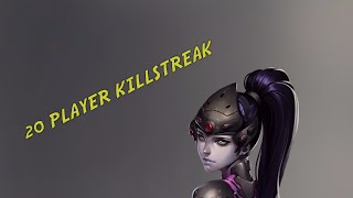 Overwatch- Widowmaker 20 Player Killstreak
