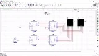 Basic stopwatch circuit using MULTISIM