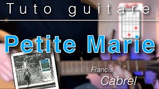 Tuto guitare facile - Petite Marie (Francis Cabrel)