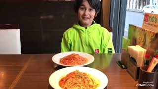 スパゲッティ🍝カプリチョーザにんにく🧄と🦀カニ