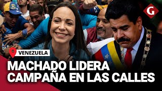 ELECCIONES VENEZUELA 2024: MARÍA MACHADO lídera campaña presidencial contra MADURO en las calles