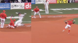 4裏、2度も残菊発動で無失点！ジャイアンツファンもがっかりさせちゃう菊池涼介のナインプレー！2023年8月30日