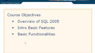 SQL Server 2005 online training Video Tutorial 4